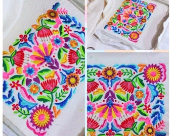 matriz bordado a máquina flor rapsodia estilo mexicano  incluye 7 diseños machine embroidery design rhapsody style flower mexican flower