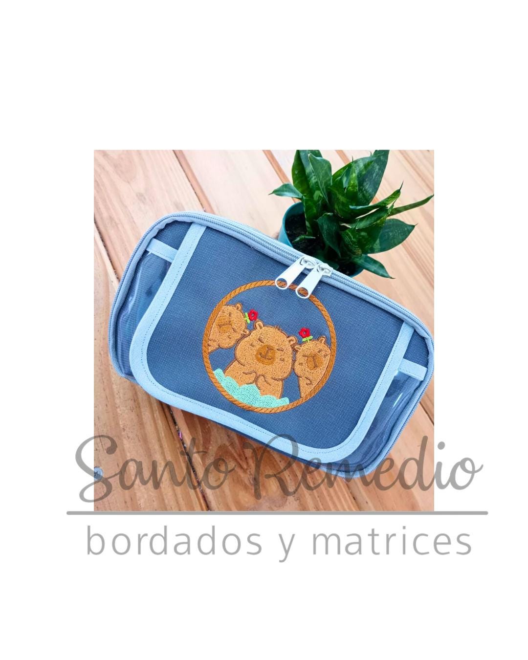 Capybara Friends Embroidery Matrix and Outline 10 Cm Embroidery Machine ...