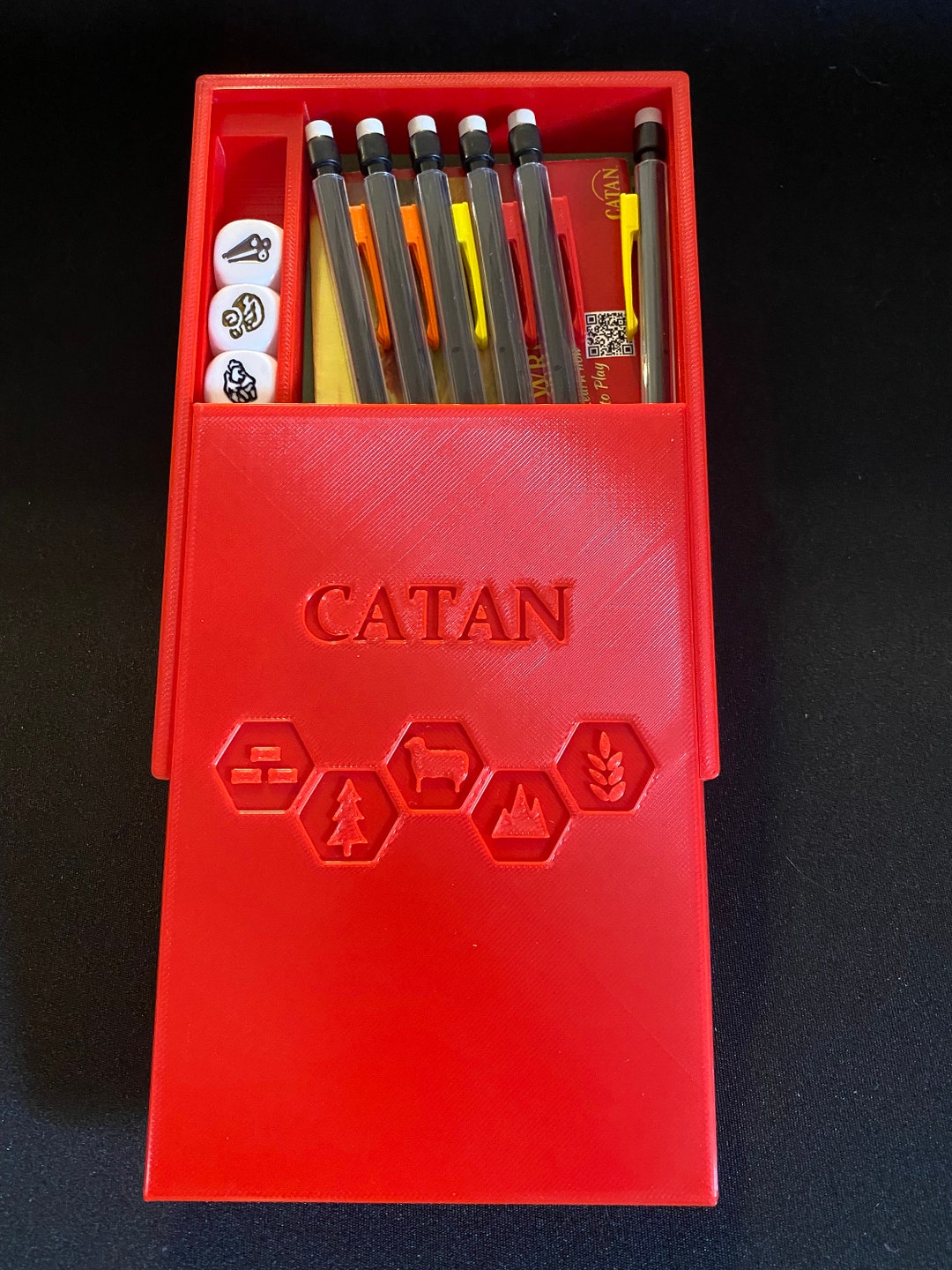Catan Dice Game Case 3D Printed Etsy