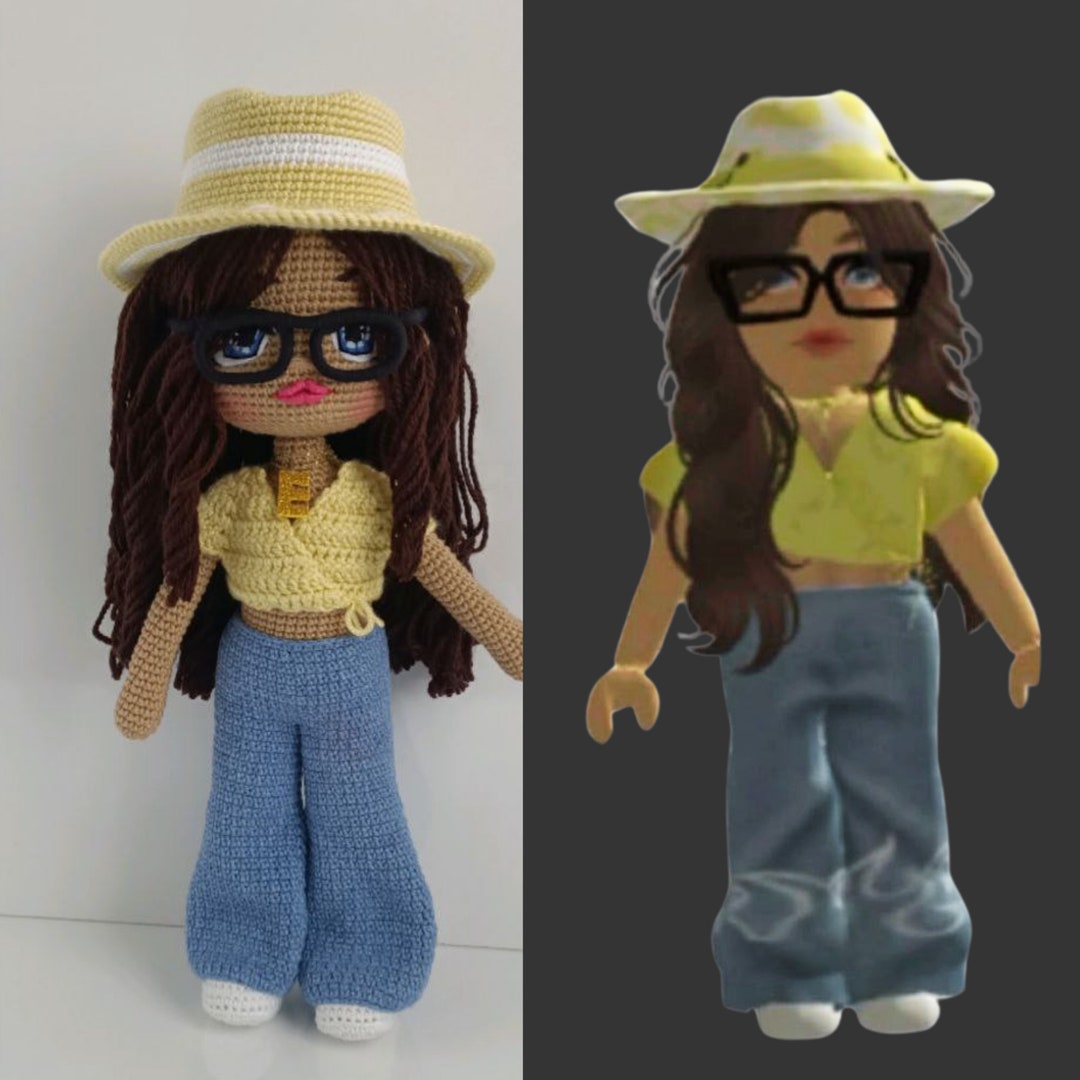Crochet Roblox Avatar, Your Roblox Character, Custom Roblox Avatar, Gift  for Roblox Lovers, Gift for Kids, Stuffed Game Avatar