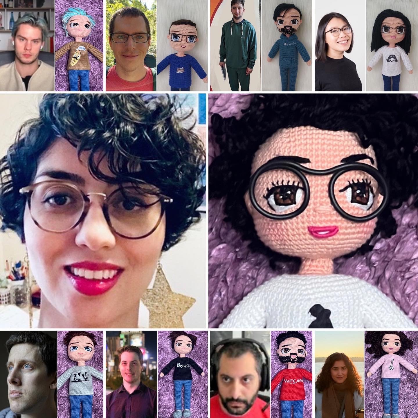 Office Friend Gift, New Job Gift, Look Alike Doll, Office Colleague Gift, Amigurumi Doll From Photo, Handmade Colleague Gift