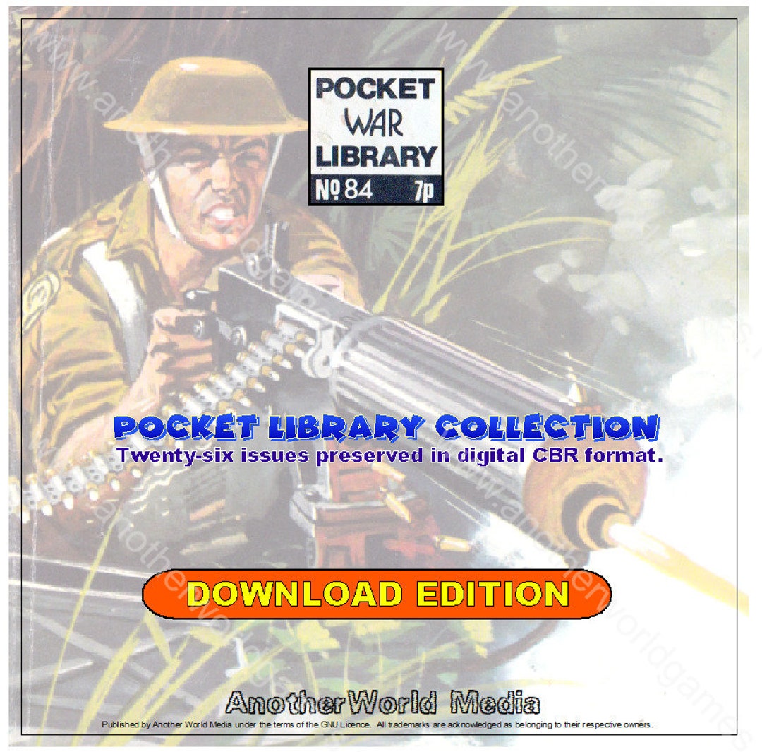Pocket War Library Comic Book Collection DOWNLOAD 26 Etsy