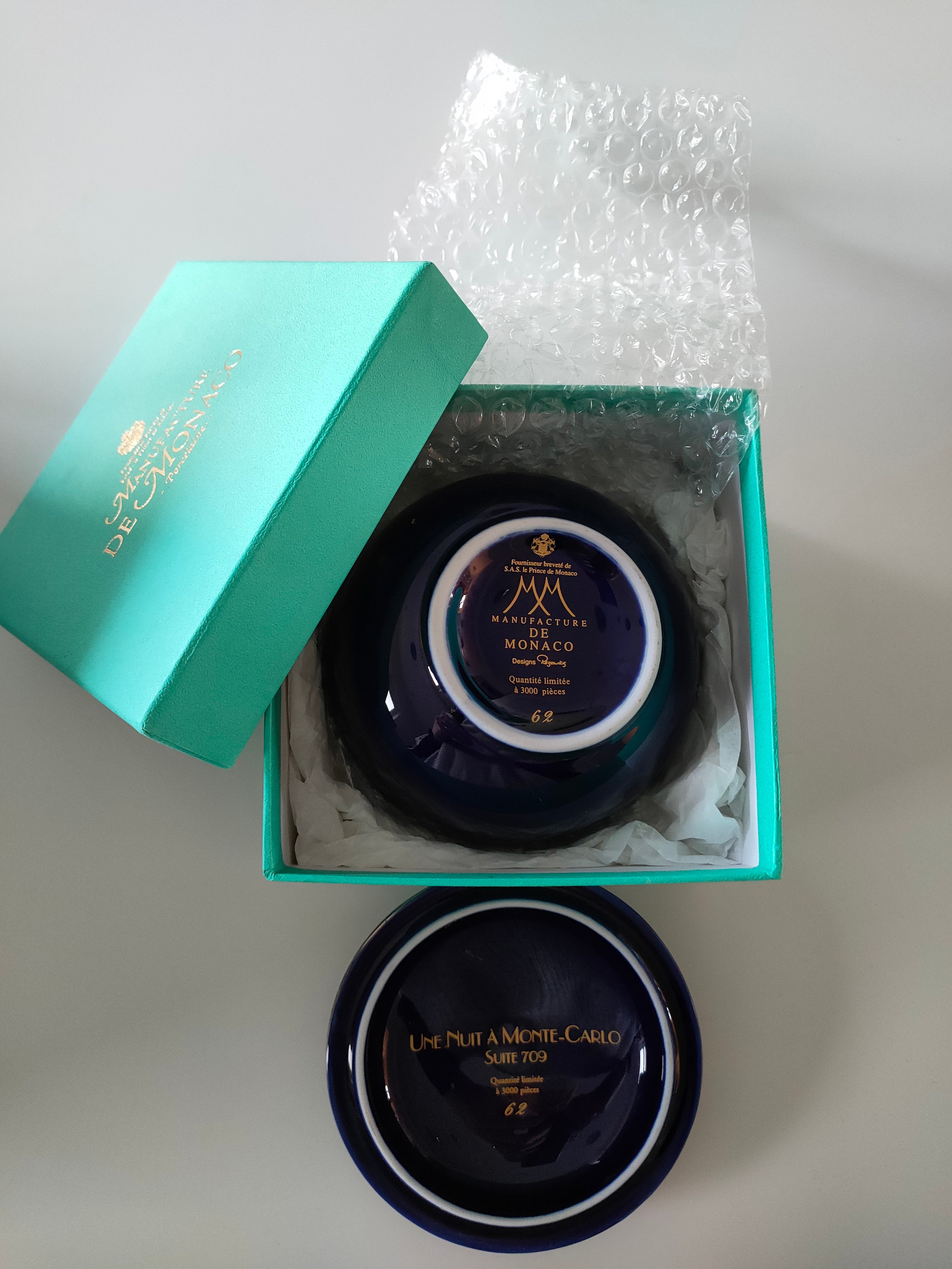 飾り皿　MANUFACURE DE MONACO Manufacture De Monaco Limited Edition Boxed Porcelain Bowl