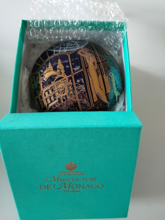 飾り皿　MANUFACURE DE MONACO Manufacture De Monaco Limited Edition Boxed Porcelain Bowl