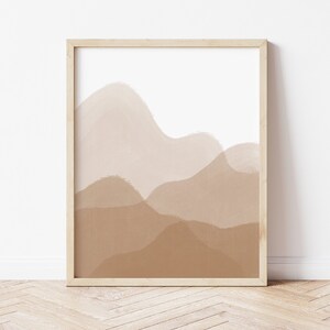 Beige Boho Mountain Print | Mountain Print | Boho Decor | Boho Landscape Print | Boho Print | Boho Wall Art | Wall Art | Mountain Wall Art