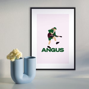 Angus Young ACDC Poster as digital download
