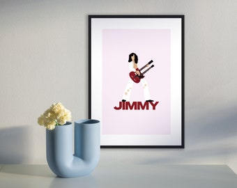 レッド・ツェッペリン: ジミー・ペイジ 24 x 36 インチ ロール