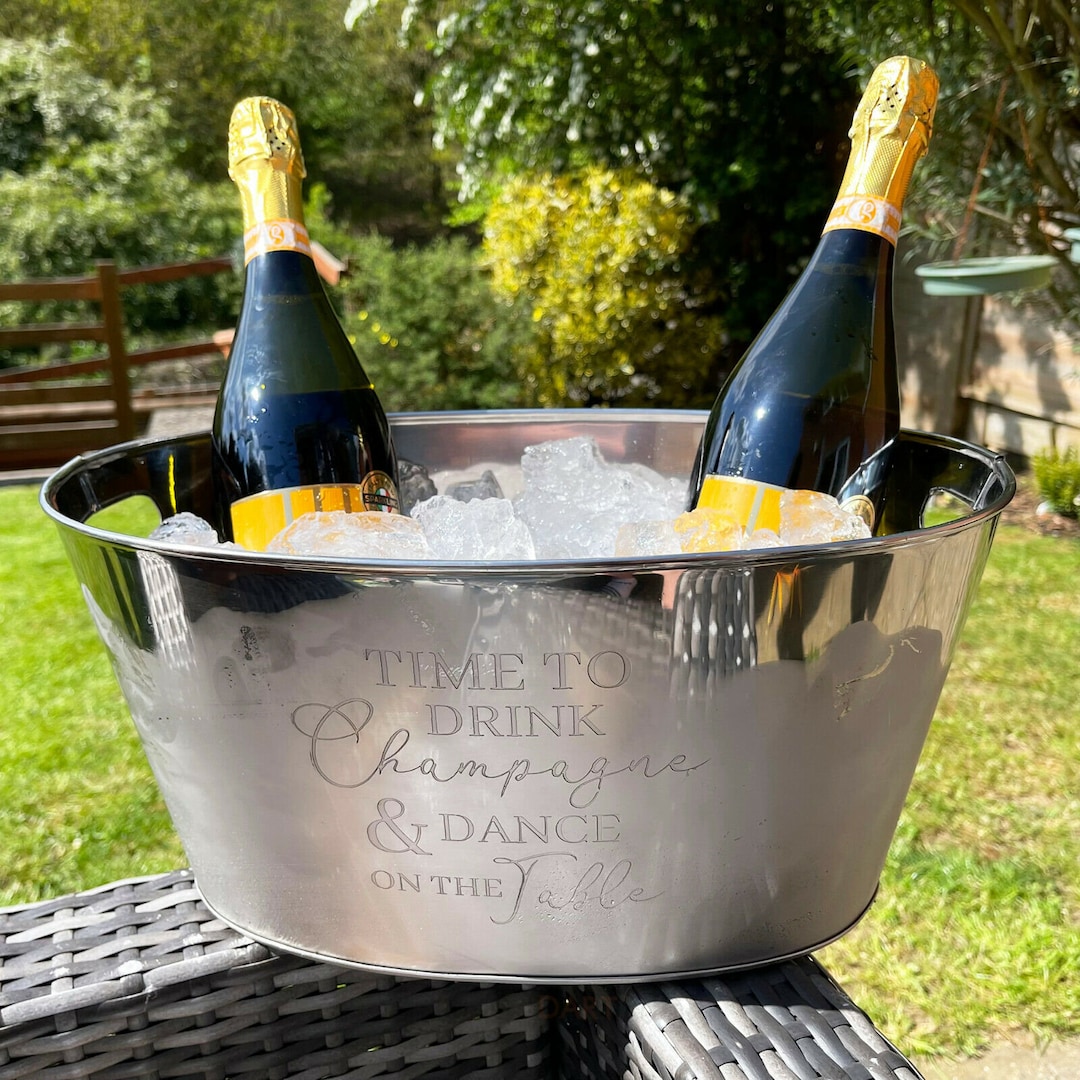 Large Stainless Steel Wine Cooler Cooling Ice Bucket Beer Chiller With large-stainless-steel-wine-cooler-cooling-ice-bucket-beer-chiller-with