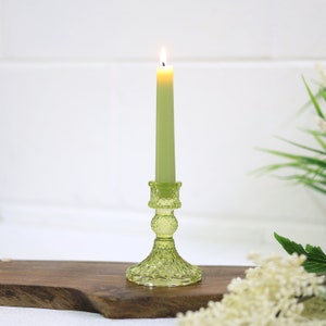 Dinner Candle Holder Jewelled Design Home Decor Glass Vintage Design Holders Candles Room Home Wedding Table Decor Green