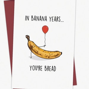Vieillesse | Carte d'anniversaire drôle | de voeux | Vierge | Pain aux bananes