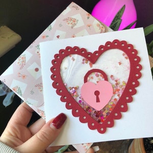 Carte Shaker La Clé de mon coeur