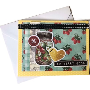Carte So Berry Good, carte de vœux vintage