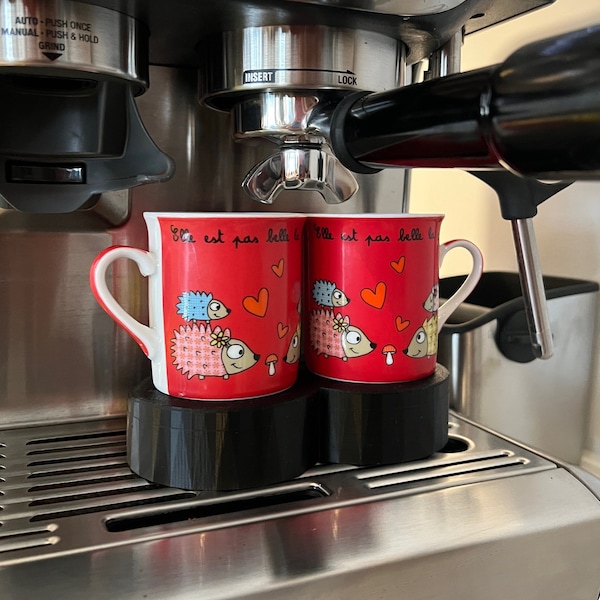 Single and Double Mug Riser for Breville Machines, Mug Risers for Espresso Machine, Espresso Accessories, Reduce Splashes and Splatters