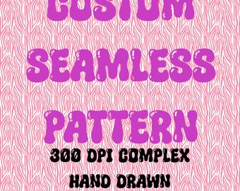 Custom Complex seamless pattern png digital design 300 dpi digital papers vinyl fabric blankets surface design