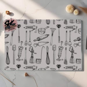 Vintage kitchen utensils Cutting Board for the home kitchen utensils decor