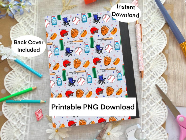 Printable Composition Notebook Cover PNG Back to School Personal ...