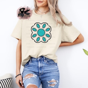 Western Squash Blossom Png digital download 300 dpi instant download for shirts sweaters mugs surface design country western