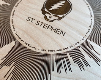 Grateful Dead - Engraved Sound Wave art