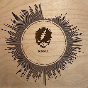 Grateful Dead - Engraved Sound Wave Art - Etsy