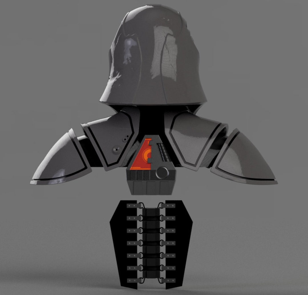 Star Wars Darth Starkiller Upper Armor SET STL Files for 3d Printing Etsy