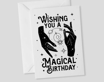 Celestial Birthday Card - Witchy Gothic Greetings