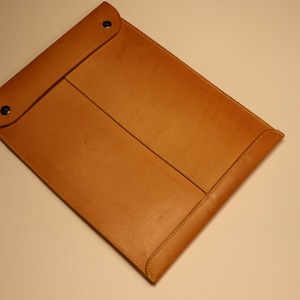 Patrón de maletín de cuero (PDF) / Plantilla de sobre para documentos (Descarga digital)