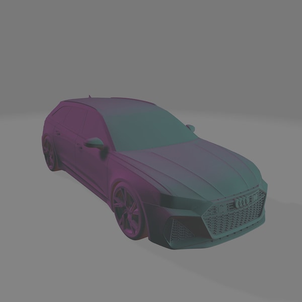 Audi RS6 3D Stl File iconic cars stl Super Car 3d Stl file 3D Ready Model Stl File For 3D Printer İconic cars stl