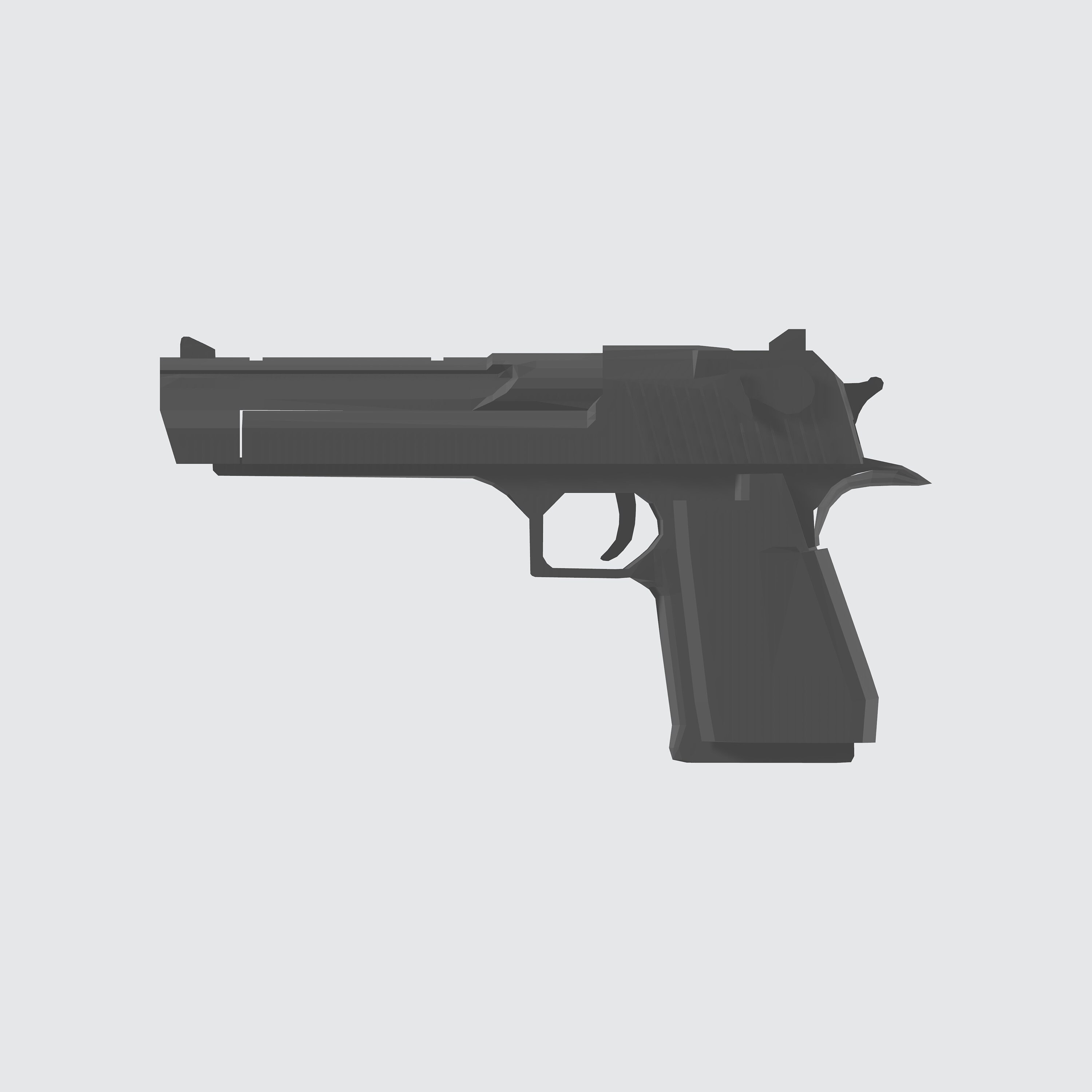 Desert Eagle Gun 3D Stl File Iconic Gun Stl Custom Gun 3d Stl File 3D