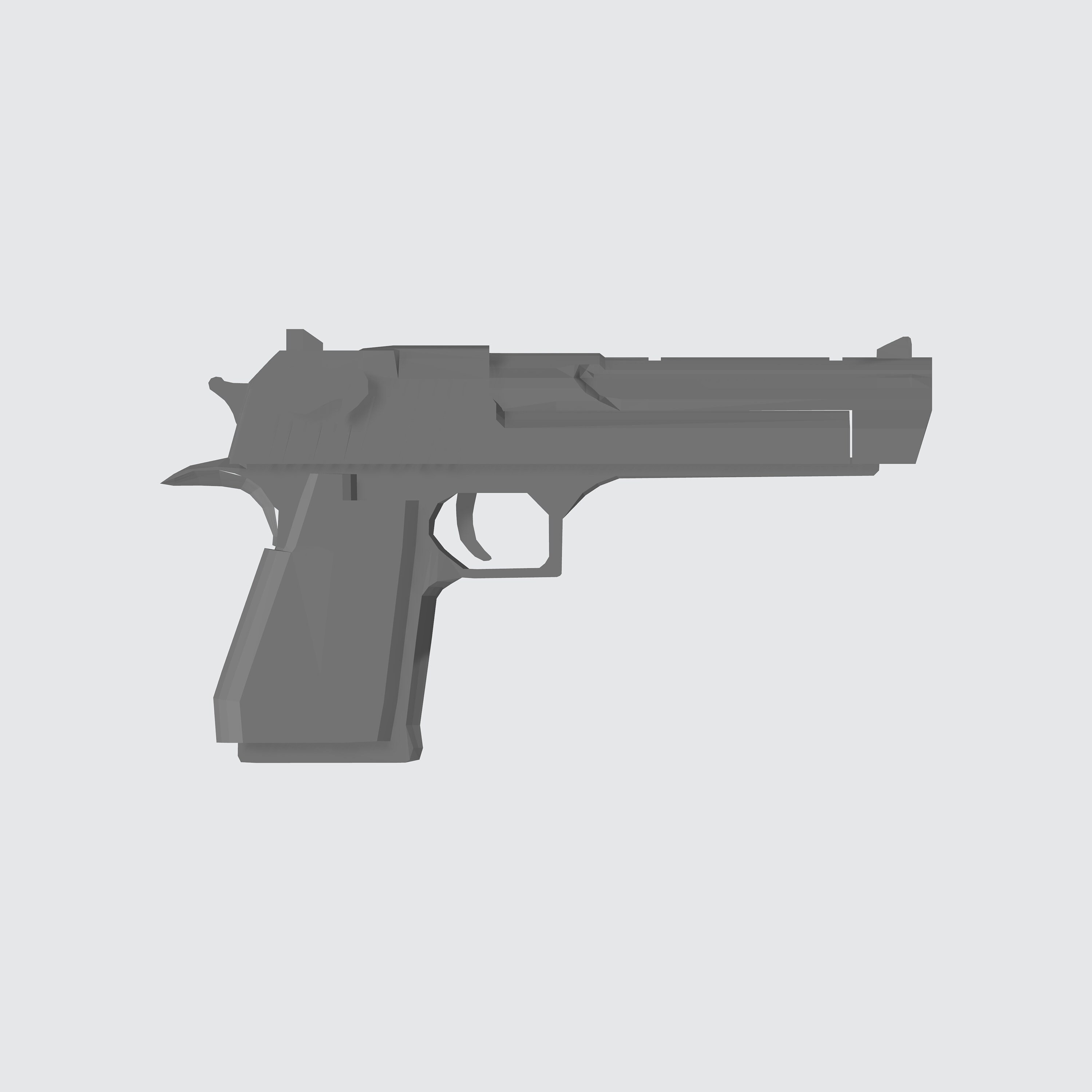 Desert Eagle Gun 3D Stl File Iconic Gun Stl Custom Gun 3d Stl File 3D