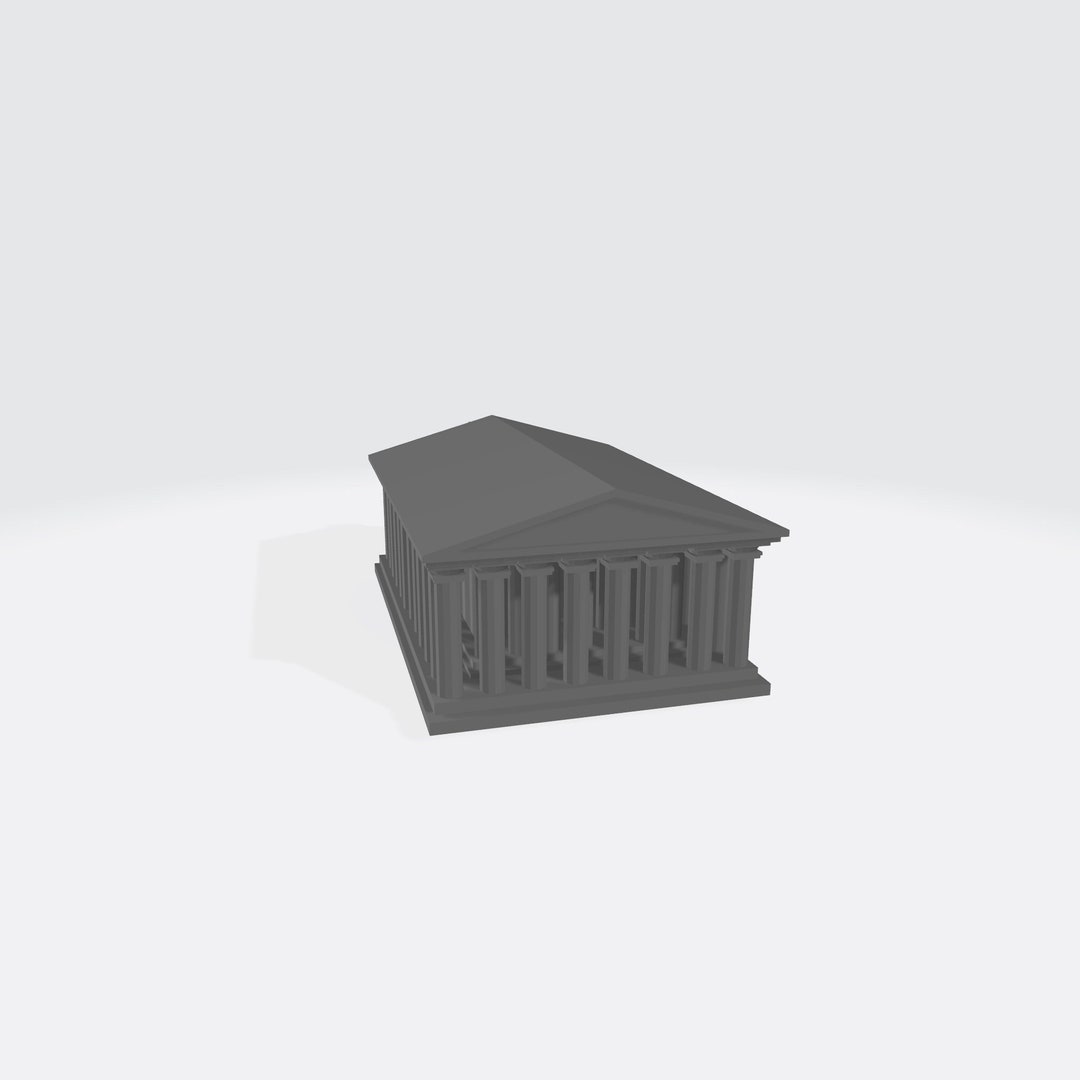 Parthenon 3d Stl File Ready to Print Models 3d Models 3d Figure Stl ...