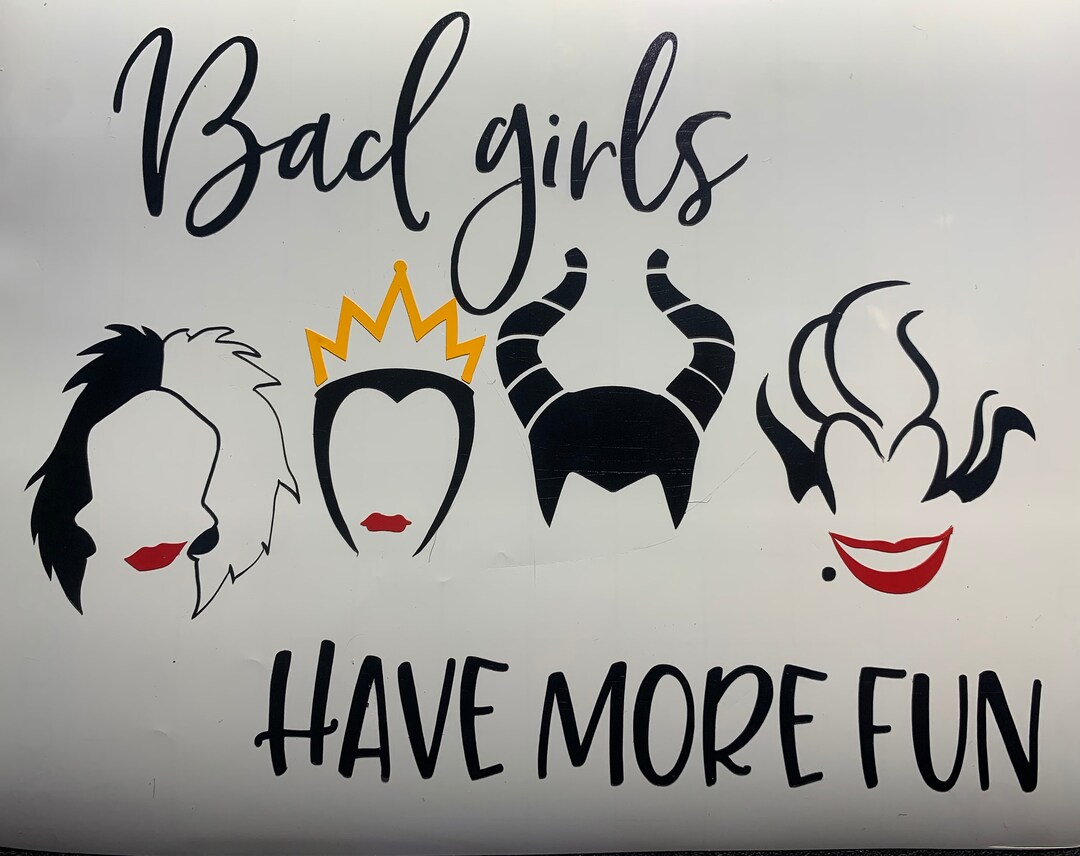 Disney Villains Decal Etsy