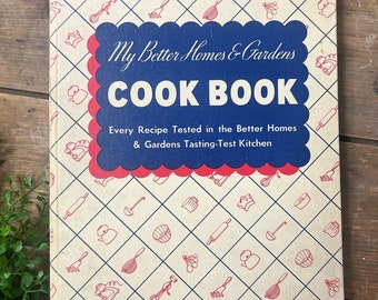 1938 My Better Homes and Gardens Cookbook 3 Ring Binder Cookbook Vintage Kitchen