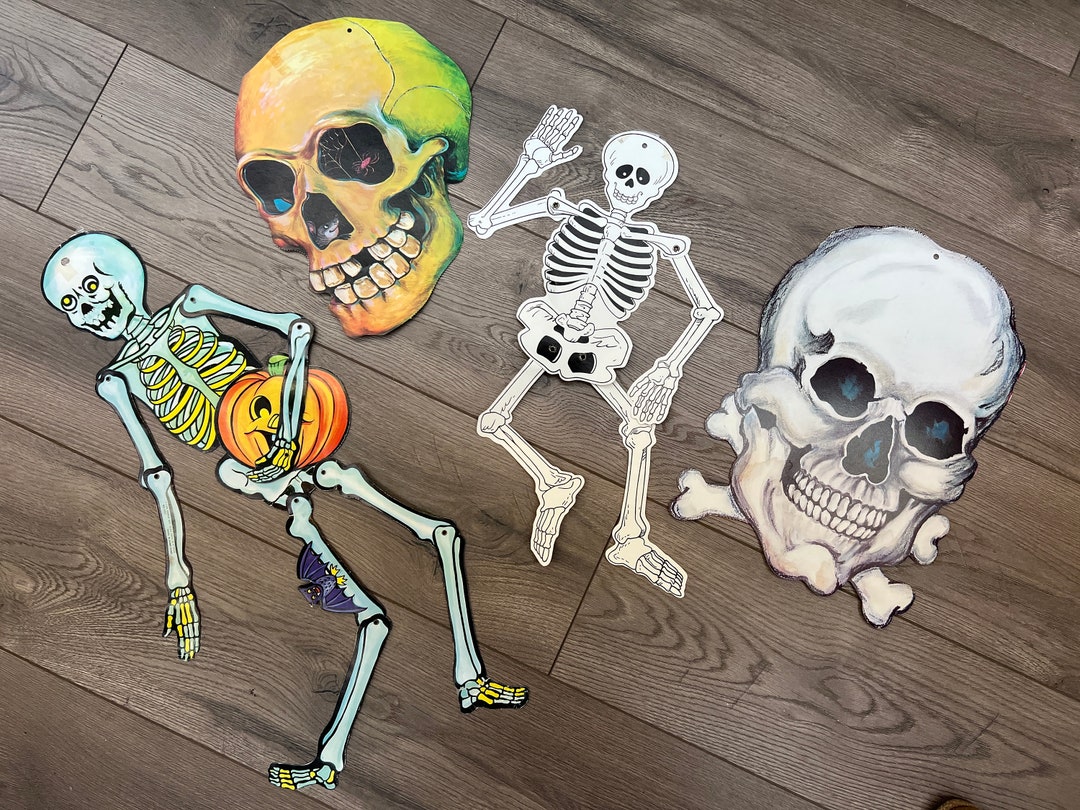 Vintage Halloween Paper Die Cut Decorations Etsy