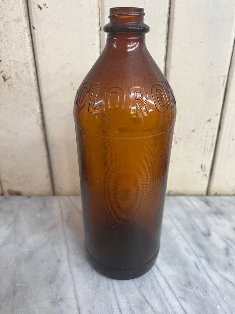 Vintage Amber Glass, Clorox Bottle Etsy