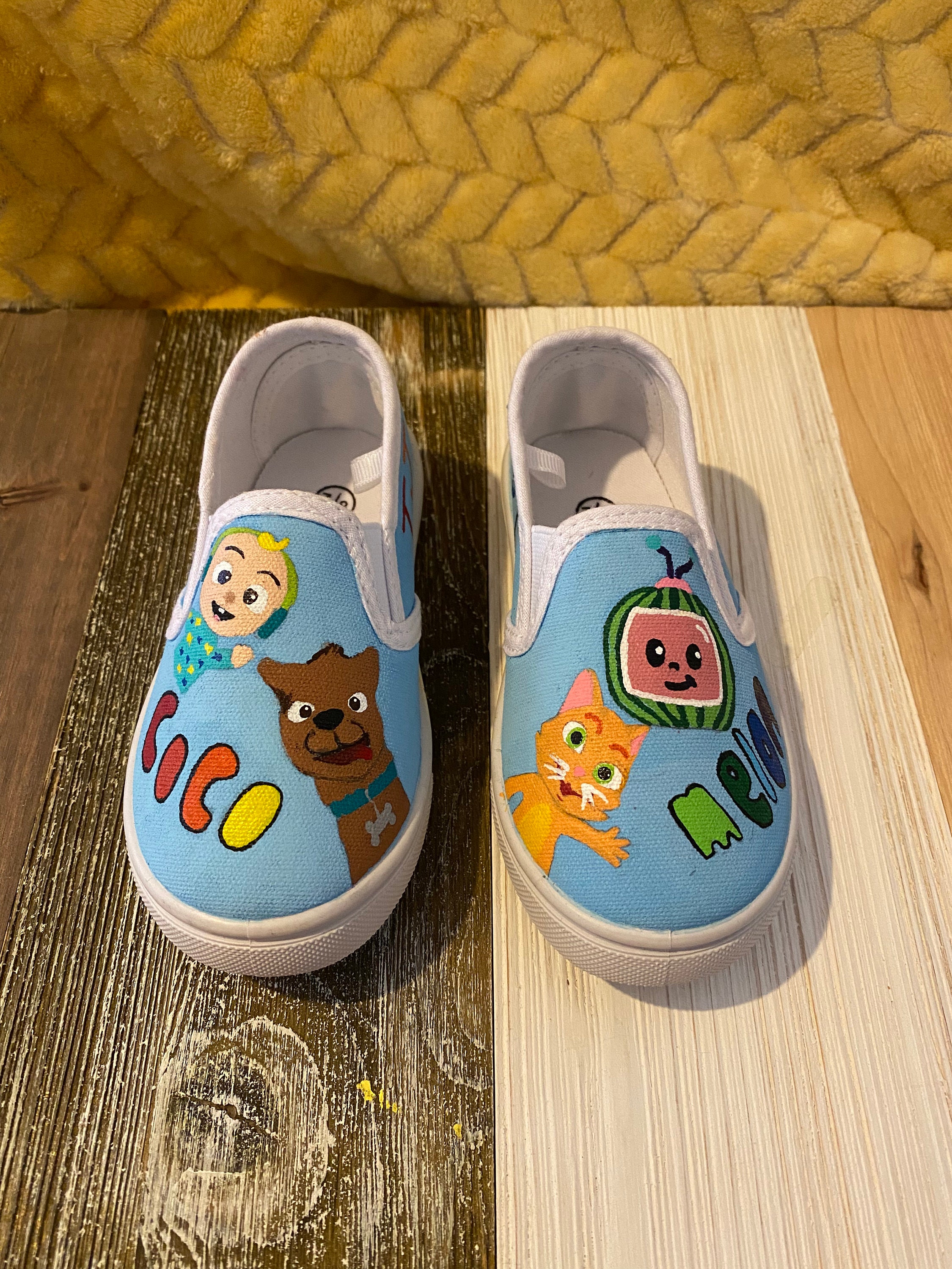 Numberblocks Custom Hand Painted Baby/Toddler Shoes