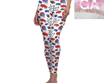 Buffalo voetbal speelt || Buffalo, New York || Casual Cut & Sew-legging voor dames