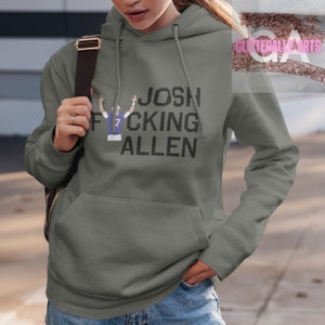 Josh Fin&#39; Allen || Buffalo Football apparel Hoodie || Unisex Heavy Blend Hooded Sweatshirt