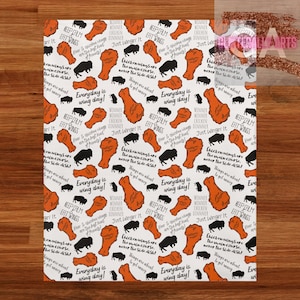 Buffalo Wing Quote Throw Blanket || New Home Gift || Velveteen Plush Blanket