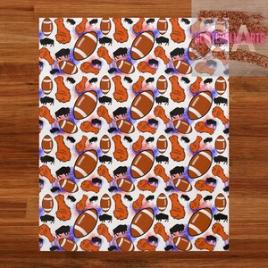 Buffalo Wings & Football Pattern || Buffalo Throw || Velveteen Plush Blanket