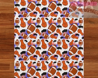 Buffalo Wings & Football Pattern || || de lancer de buffle Couverture en peluche en velours