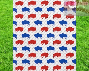 Buffalo Football Throw Blanket || Cadeau de maison neuve || Couverture en peluche Velveteen