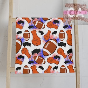 Chicken Wings & Football || Buffalo New York|| Hand Towel
