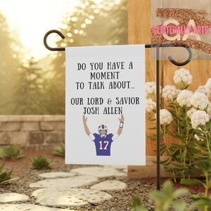 Lord & Savior Josh Allen || Outdoor Decor || New Home Owner Gift || Garden / House Banner