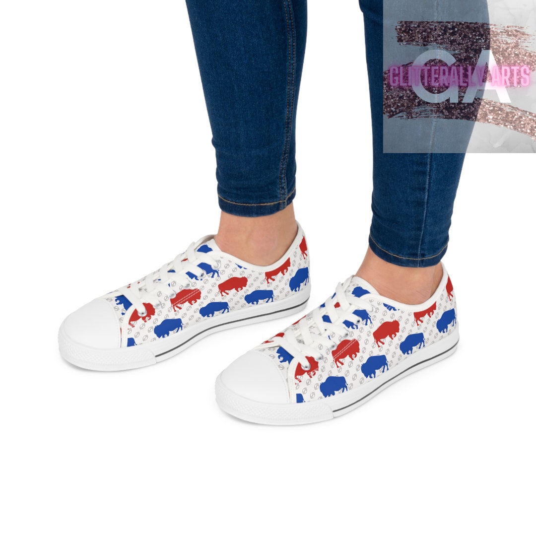 Buffalo Football Buffalo Shoes Women's Low Top Sneakers Etsy