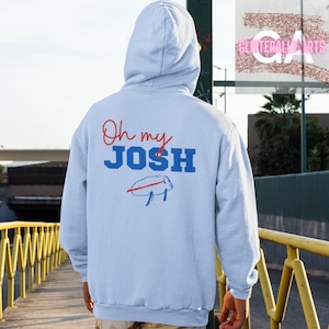 Oh my Josh || Buffalo Football apparel Hoodie || Unisex Heavy Blend Hooded Sweatshirt