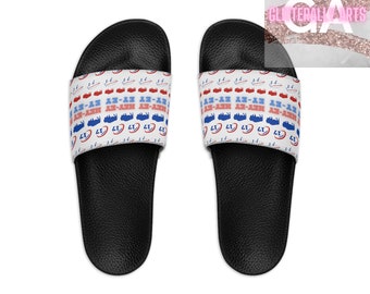 Buffalo Josh Allen Pattern || Buffalo Slides || Youth Slide Sandals