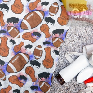 Chicken Wings & Football || Buffalo NY || Beach Towel