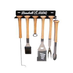Baseball BBQのグリルツール「バット」ラック