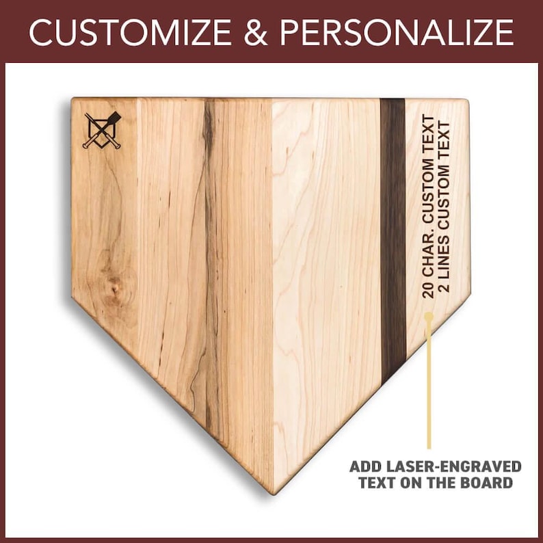Baseball BBQ New York Yankees Home Plate Cutting Board - Thumbnail 4