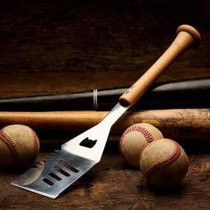 Customizable Slider Grill Spatula - Baseball BBQ